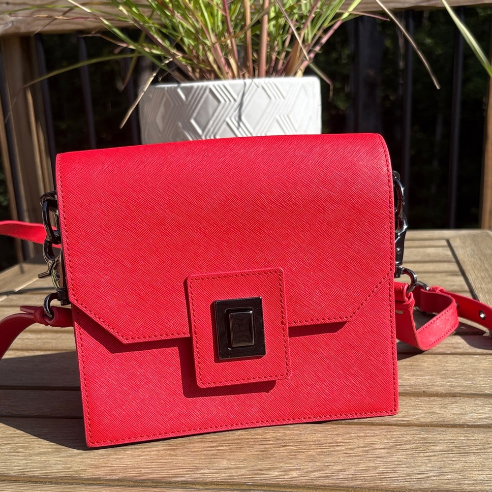 Badgley Mischka Vibrant Red Crossbody Bag
